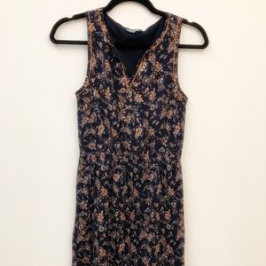Market & Spruce S Navy Floral Dress